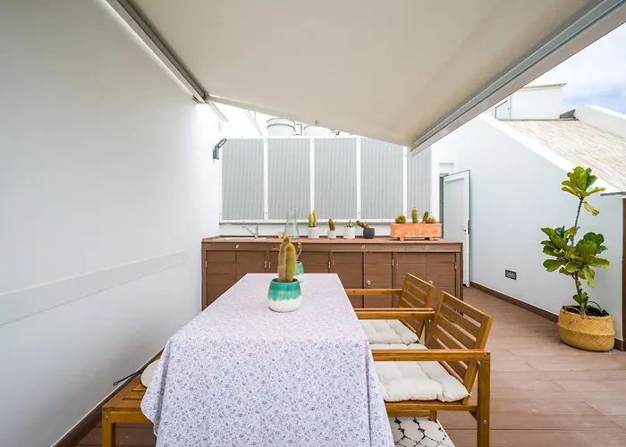 公寓 Topsun - Rooftop With Large Terrace 大加那利岛拉斯帕尔马斯